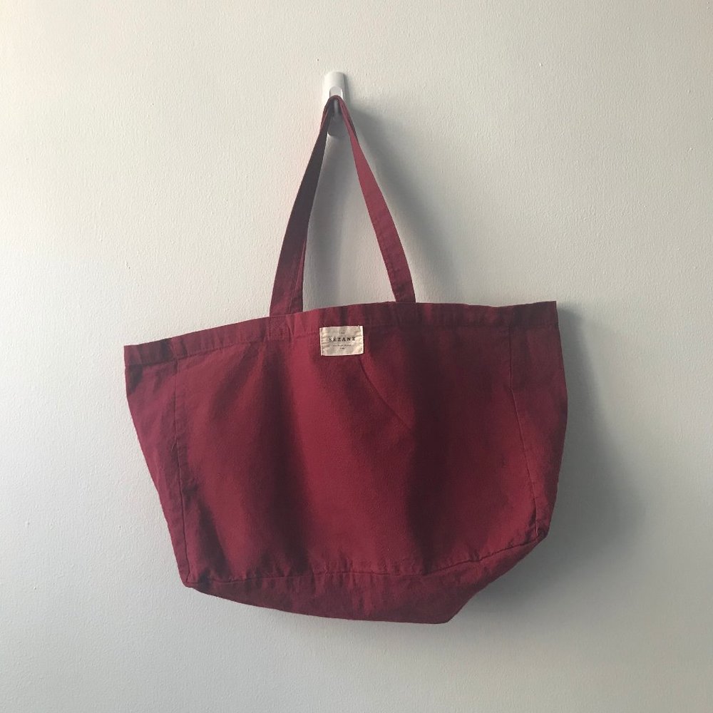 Sezane Burgundy Tote